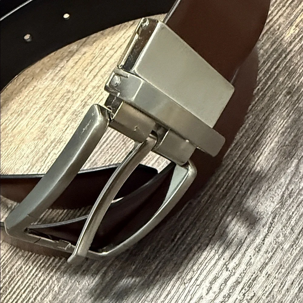 2 Stylish Brown and Cream Men's Belts